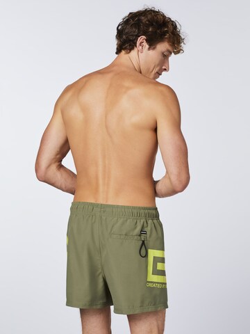 CHIEMSEE Athletic Swim Trunks in Green