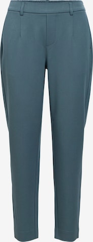 mėlyna OBJECT Prigludęs Klostuotos kelnės 'OBJLisa': priekis