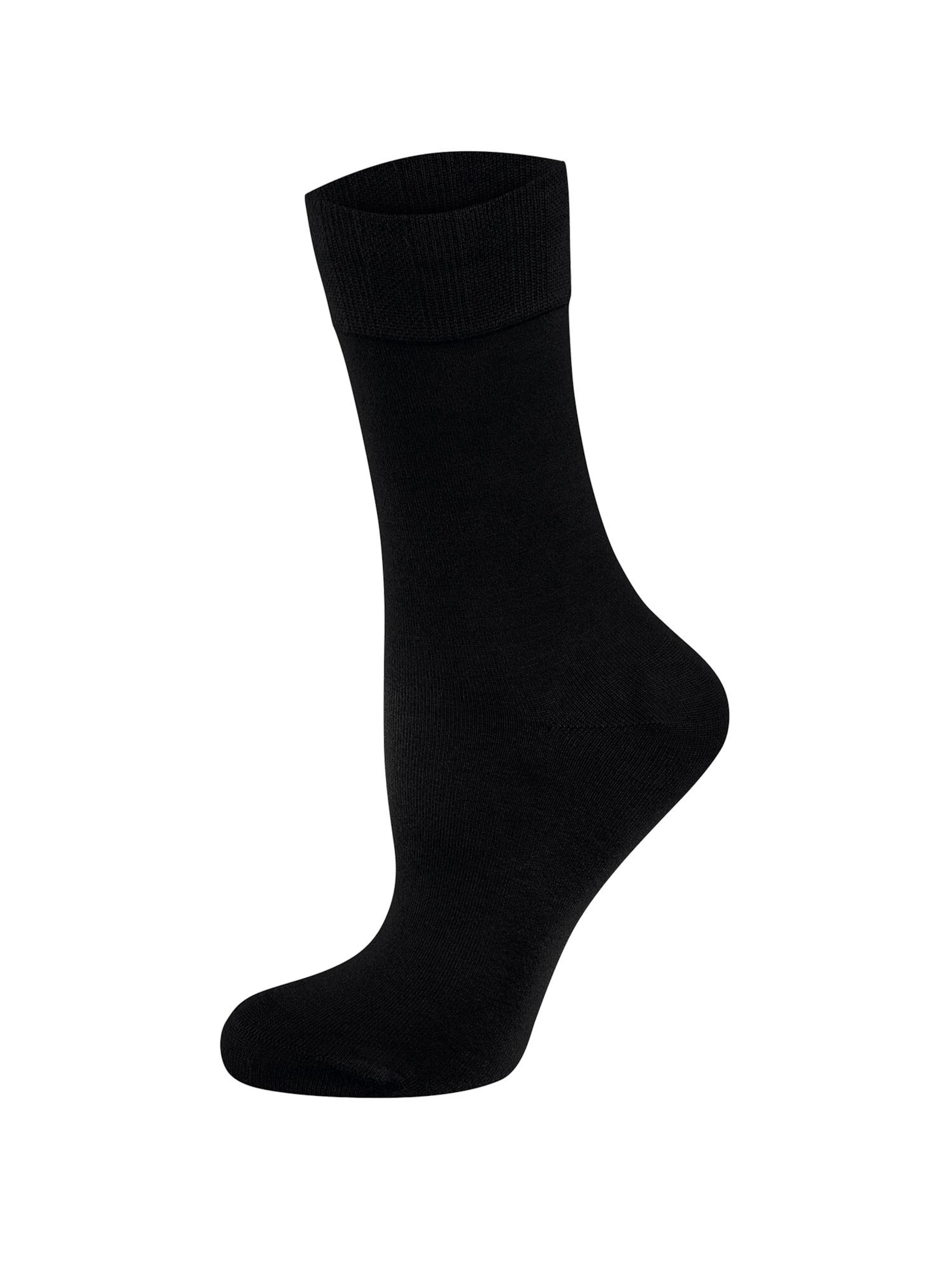 Chaussettes ' Bambus Komfortbund ' Nur Die en noir