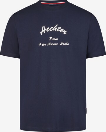 T-Shirt HECHTER PARIS en bleu : devant