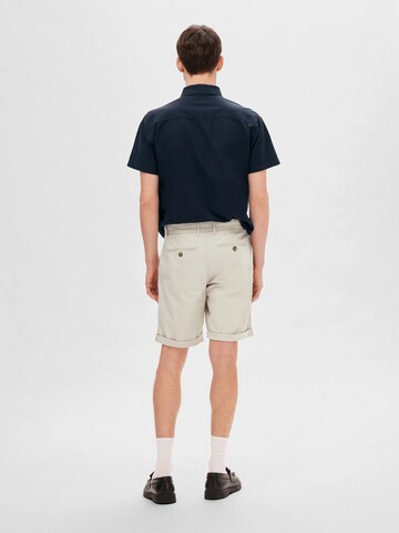 SELECTED HOMME Loosefit Shorts 'Luton' in Beige