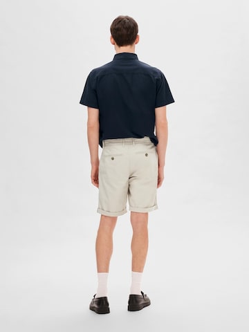 SELECTED HOMME Slimfit Shorts 'Luton' in Beige