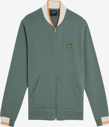 Lyle & Scott Sweatjacke in Grün: Vorderseite