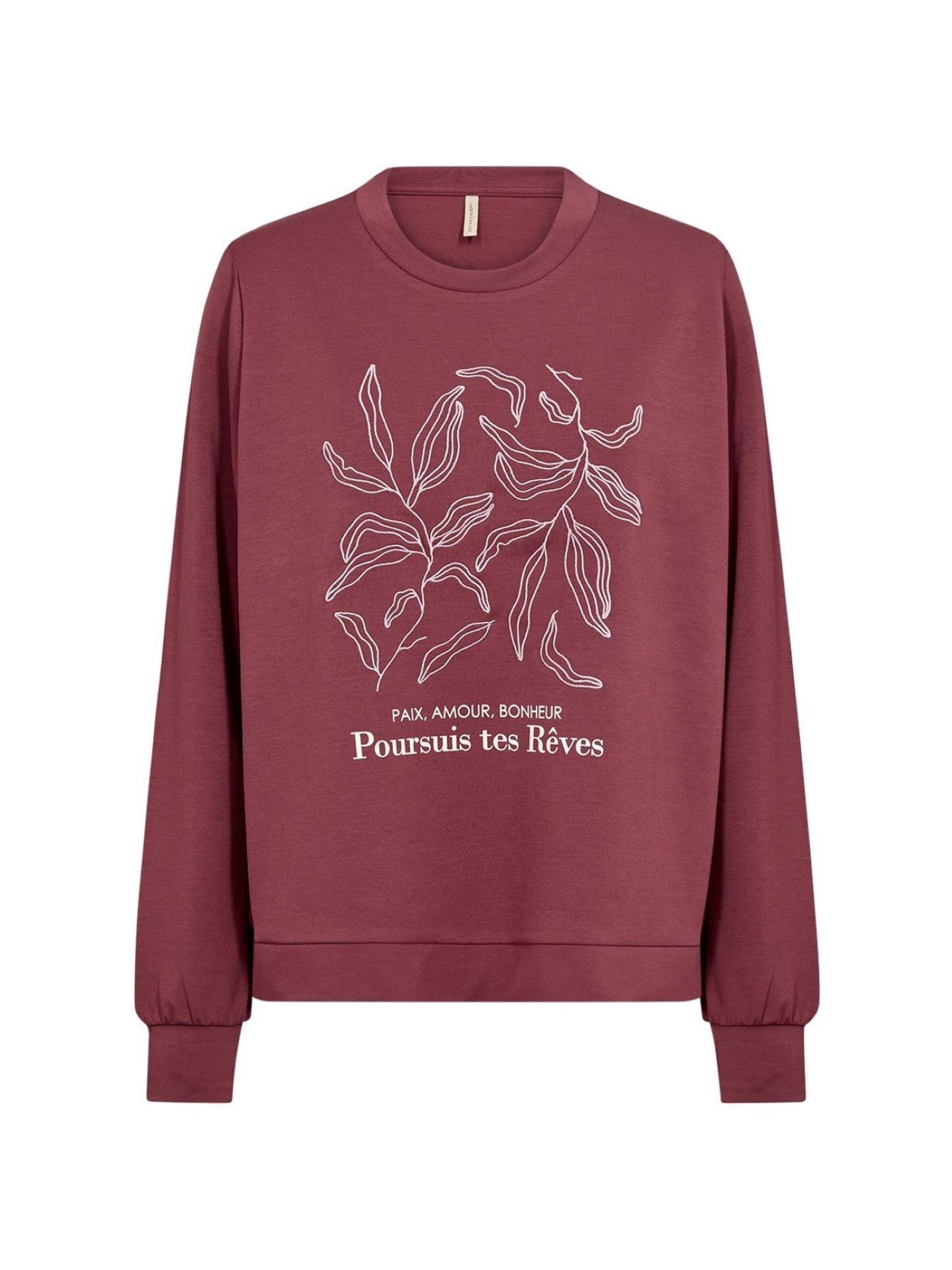 Soyaconcept Sweater 'SC-Banu 317 Oxbloodred sweater' in Red: front
