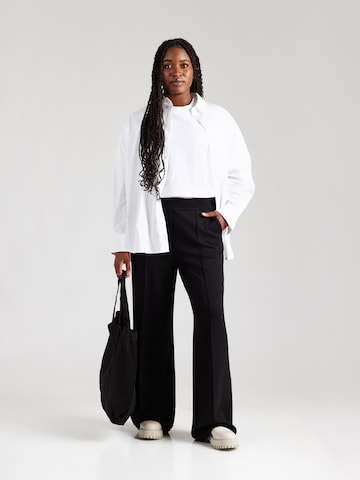 SAMOON Regular Trousers in Black