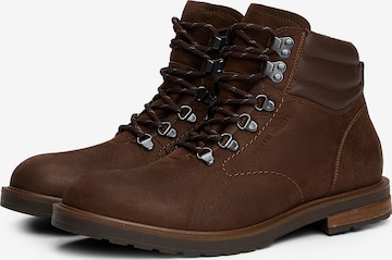 TOMMY HILFIGER Veterboots in Bruin: voorkant