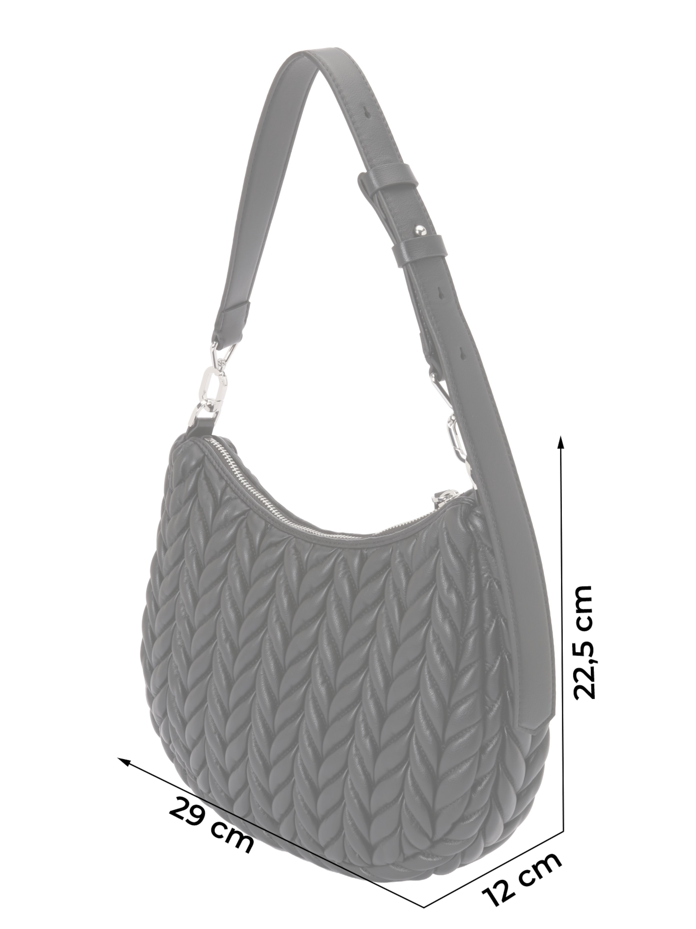 Karl Lagerfeld Наплечная сумка 'Weave' в Черный