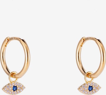 Cala Rose Earrings 'EVIL EYE' in Gold: front