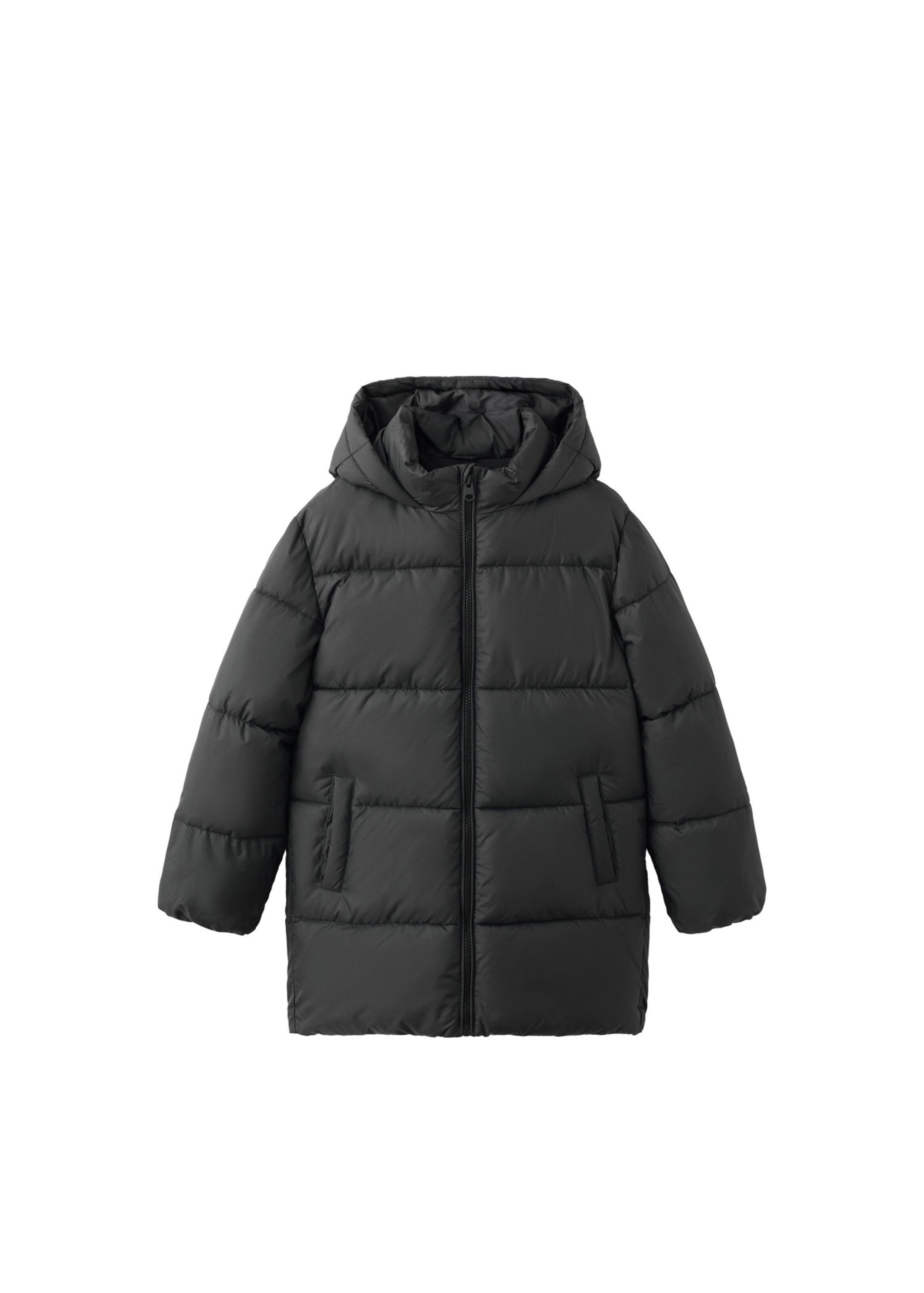 MANGO KIDS Mantel 'AMERLONG' in Zwart: voorkant