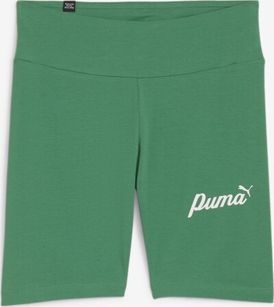 PUMA Sportbroek 'ESS+' in de kleur Groen / Wit, Productweergave