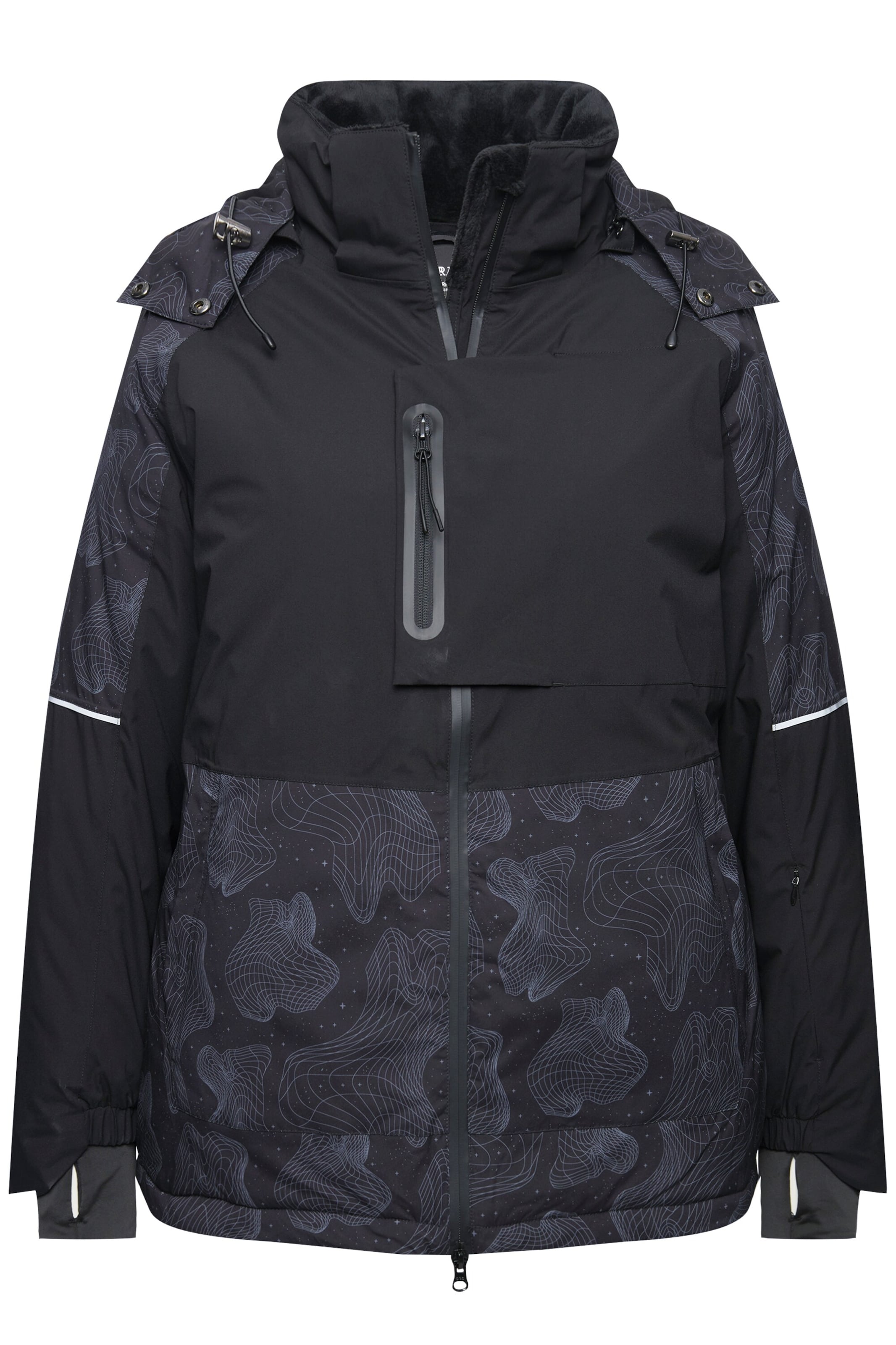 Ulla Popken Functionele jas in Zwart: voorkant