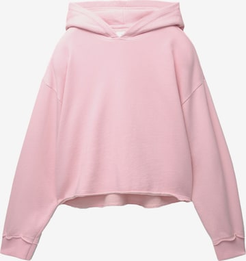 Sweat-shirt Pull&Bear en rose : devant