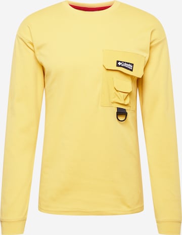 COLUMBIA - Camisa funcionais 'Field Creek™' em amarelo: frente