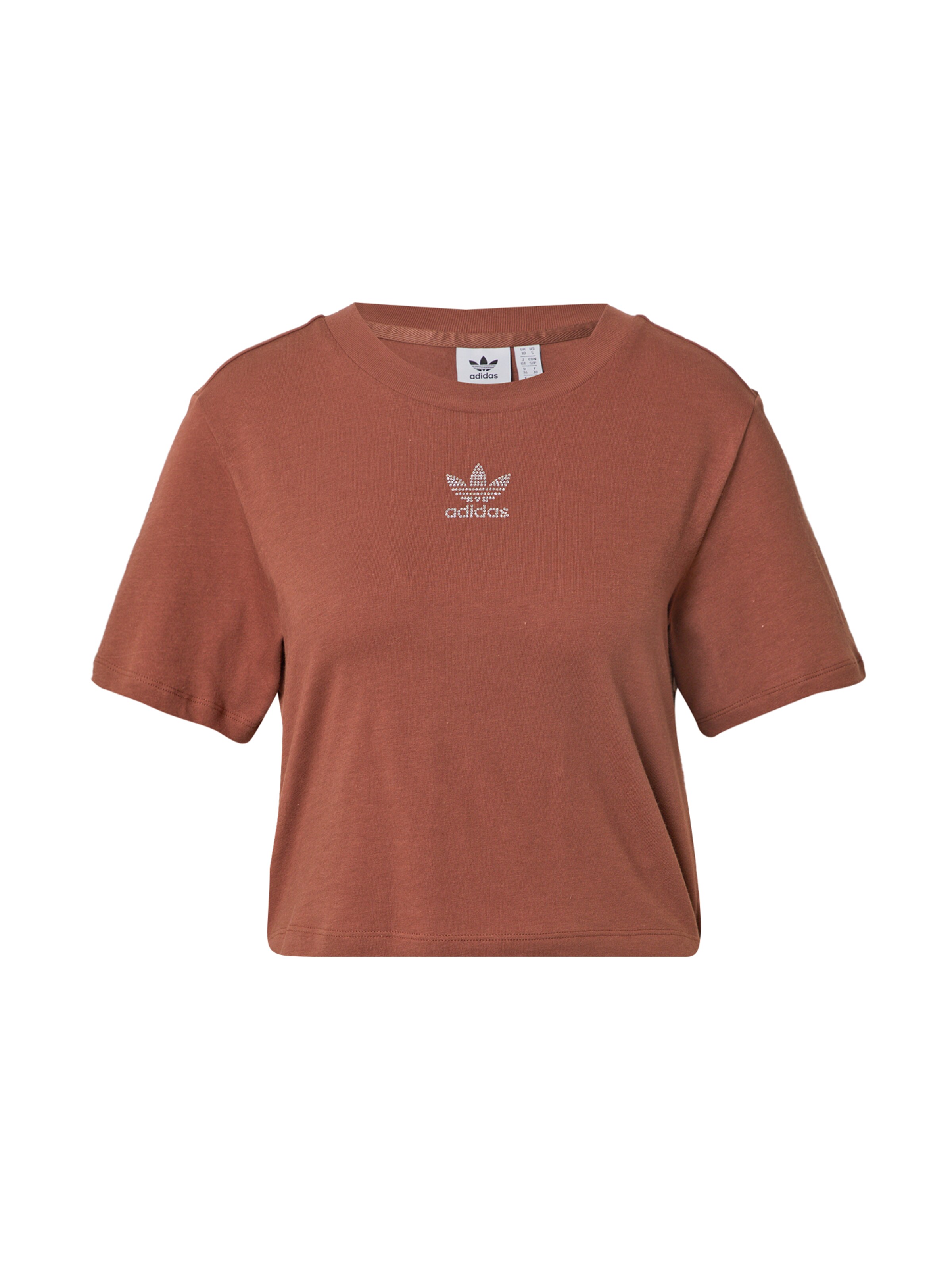 T-shirt ADIDAS ORIGINALS en marron : devant