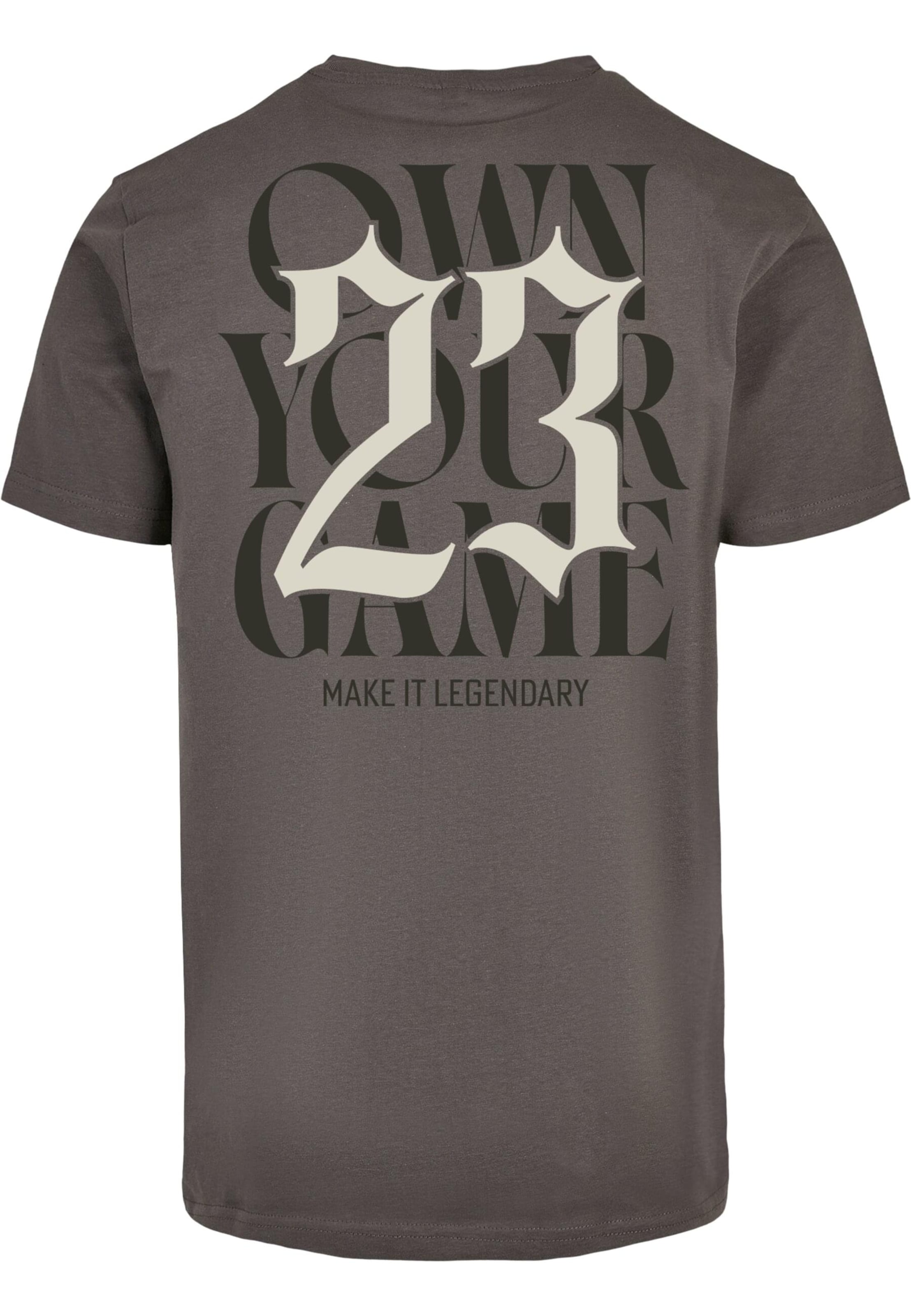 pilka Mister Tee Marškinėliai 'Own Your Game'