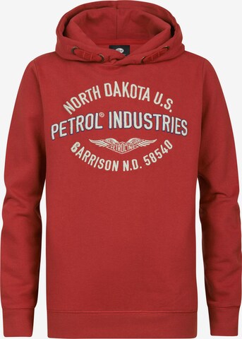 Petrol Industries Sweatshirt 'Schaumburg' in Rood: voorkant