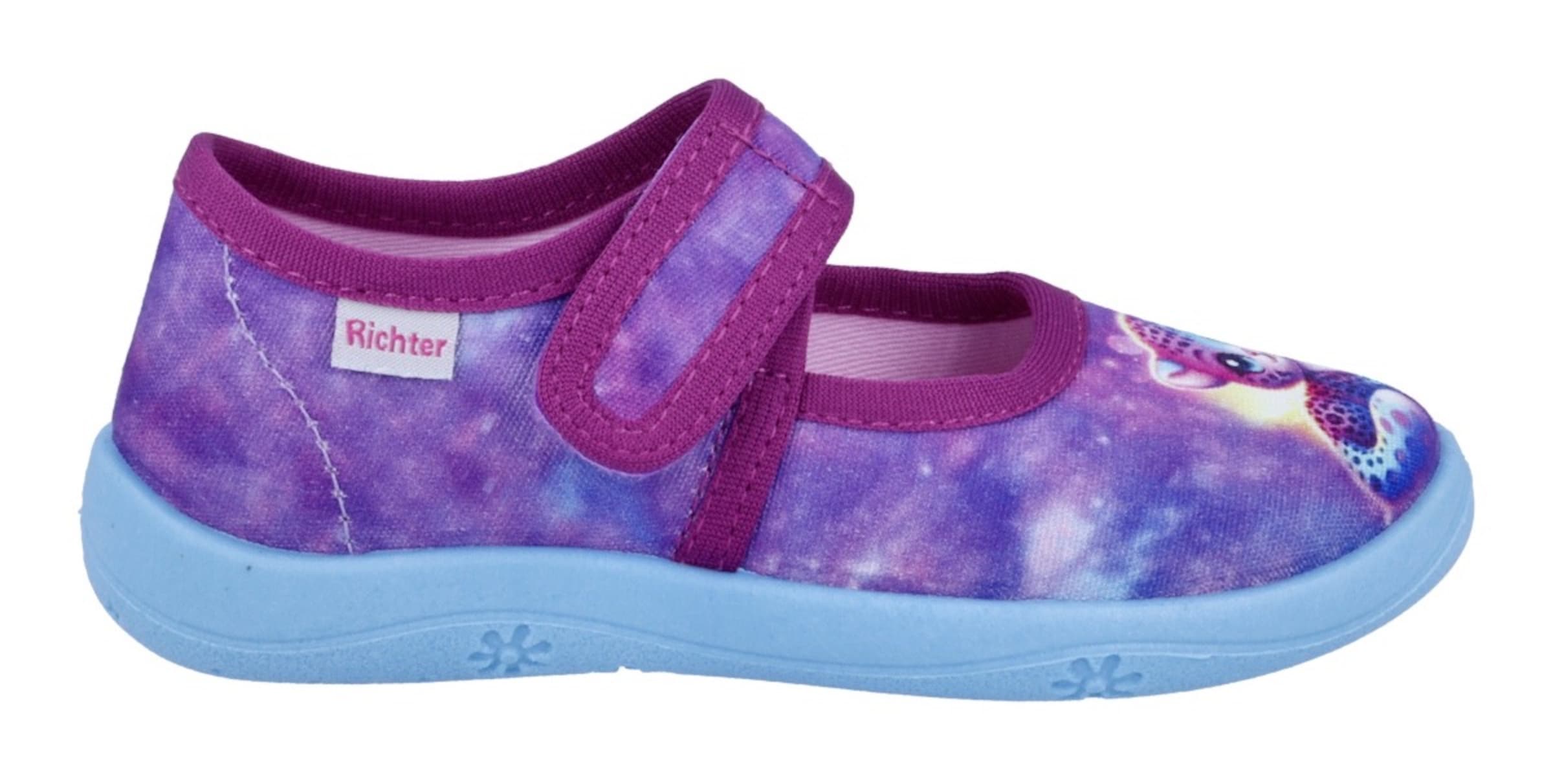 Richter Schuhe Slippers in Purple: front
