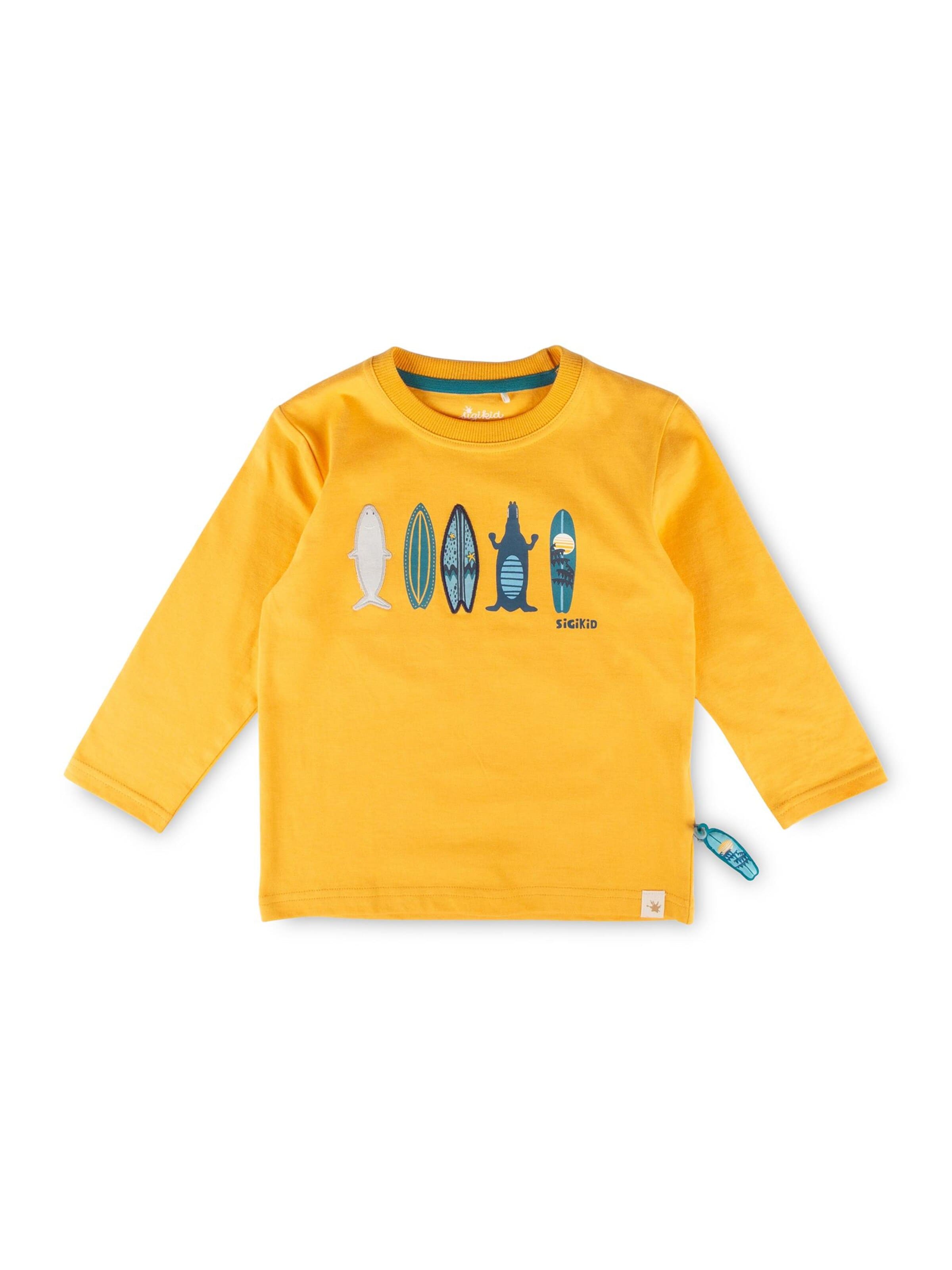 SIGIKID Shirt 'Langarmshirt Blue & Bright' in Orange: front