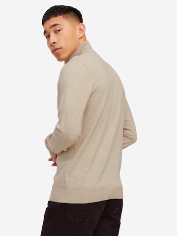 JACK & JONES Pullover 'Emil Knit'‌‌‌‌ in Beige