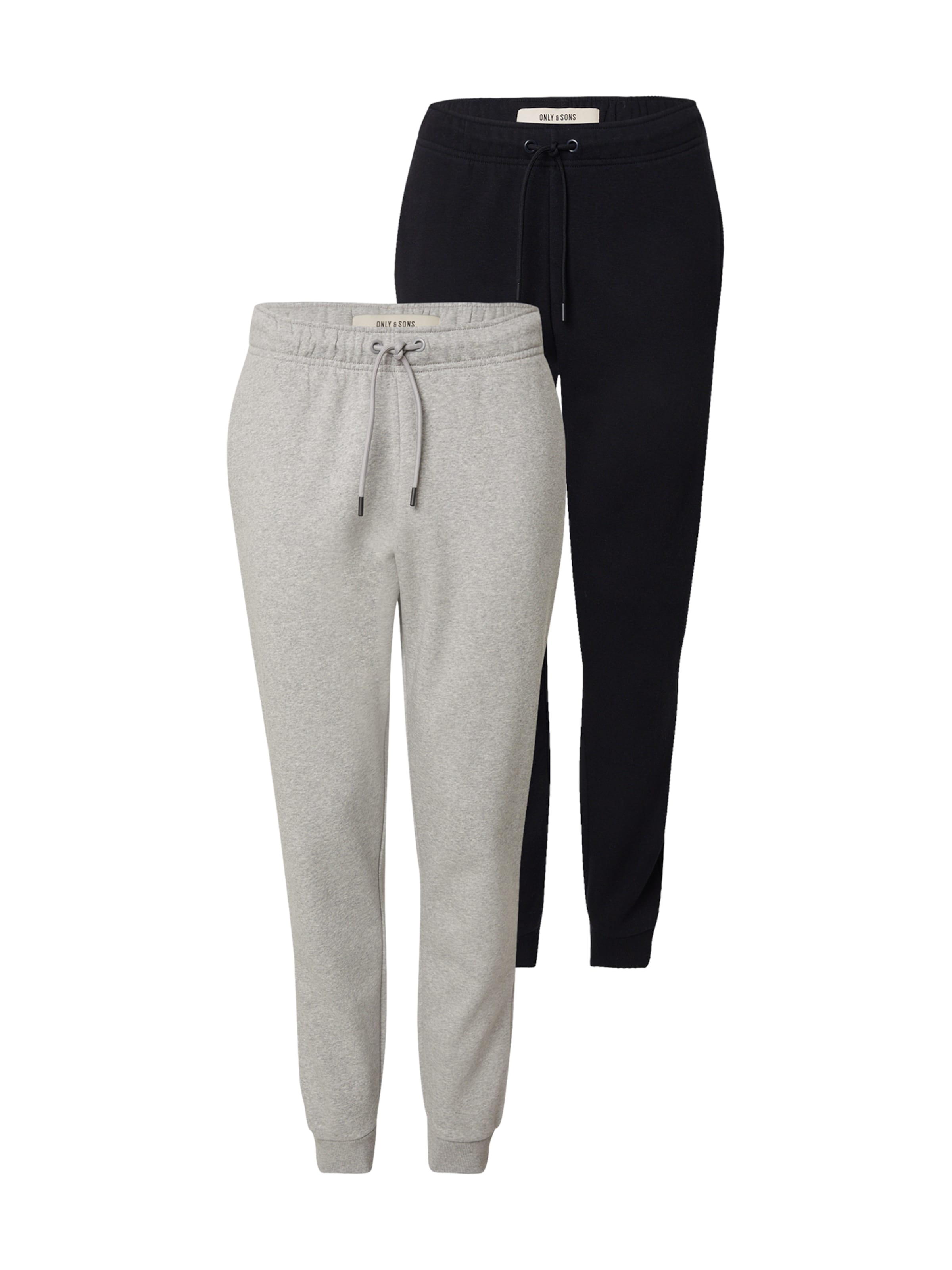 Only & Sons Tapered Pants 'ONSCERES' in Grey: front