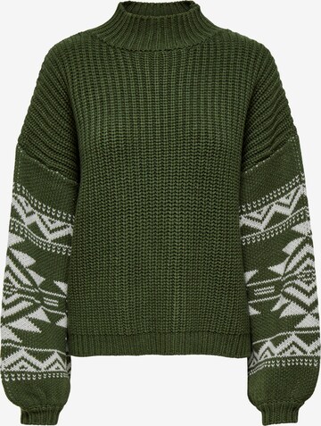 Pullover 'AZTA' di ONLY in verde: frontale