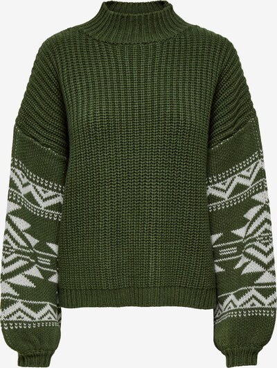 ONLY Sweter 'AZTA' w kolorze oliwkowy / offwhitem, Podgląd produktu
