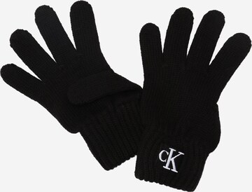 Calvin Klein Jeans Set: Mütze und Handschuh in Schwarz