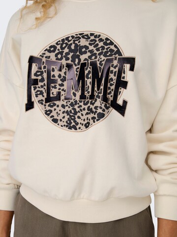 ONLY Sweatshirt in Beige