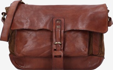 Campomaggi Crossbody Bag 'Enea' in Brown: front