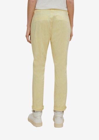 comma casual identity Regular Chino Pants in Yellow: back
