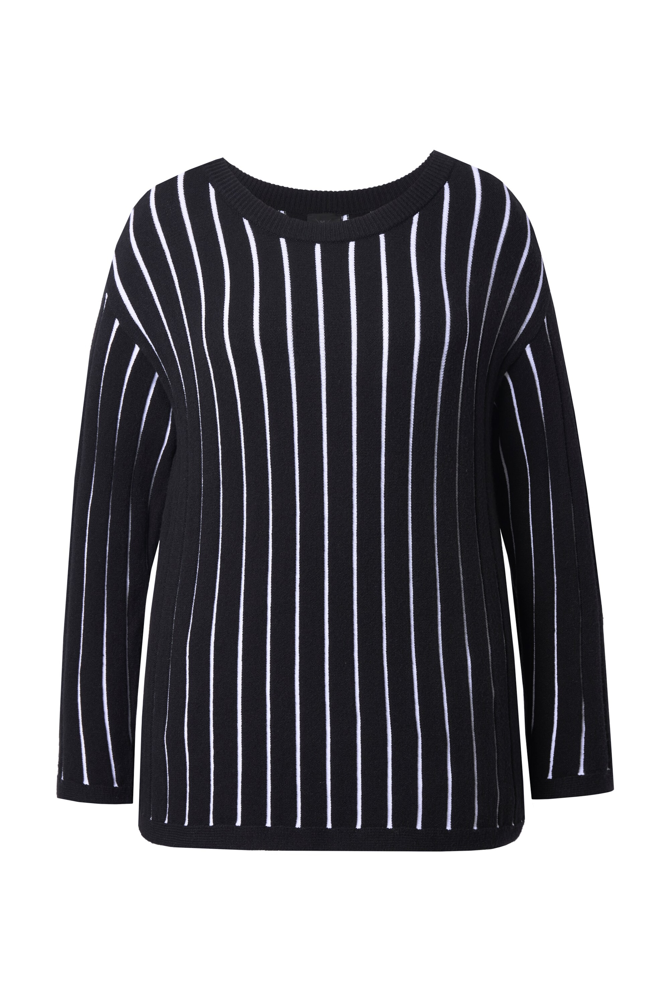 Pull-over Ulla Popken en noir : devant