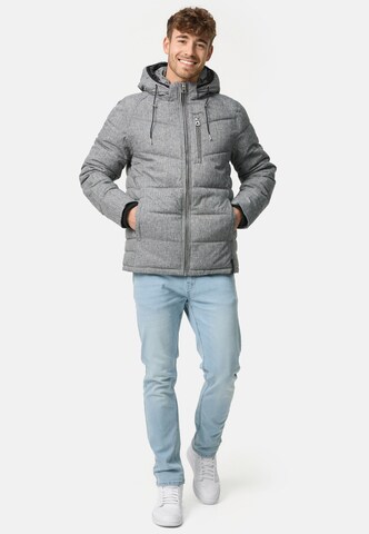 INDICODE JEANS Winterjas 'Circus' in Grijs