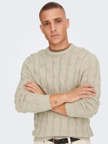 Only & Sons Pullover 'Philip' in Grau