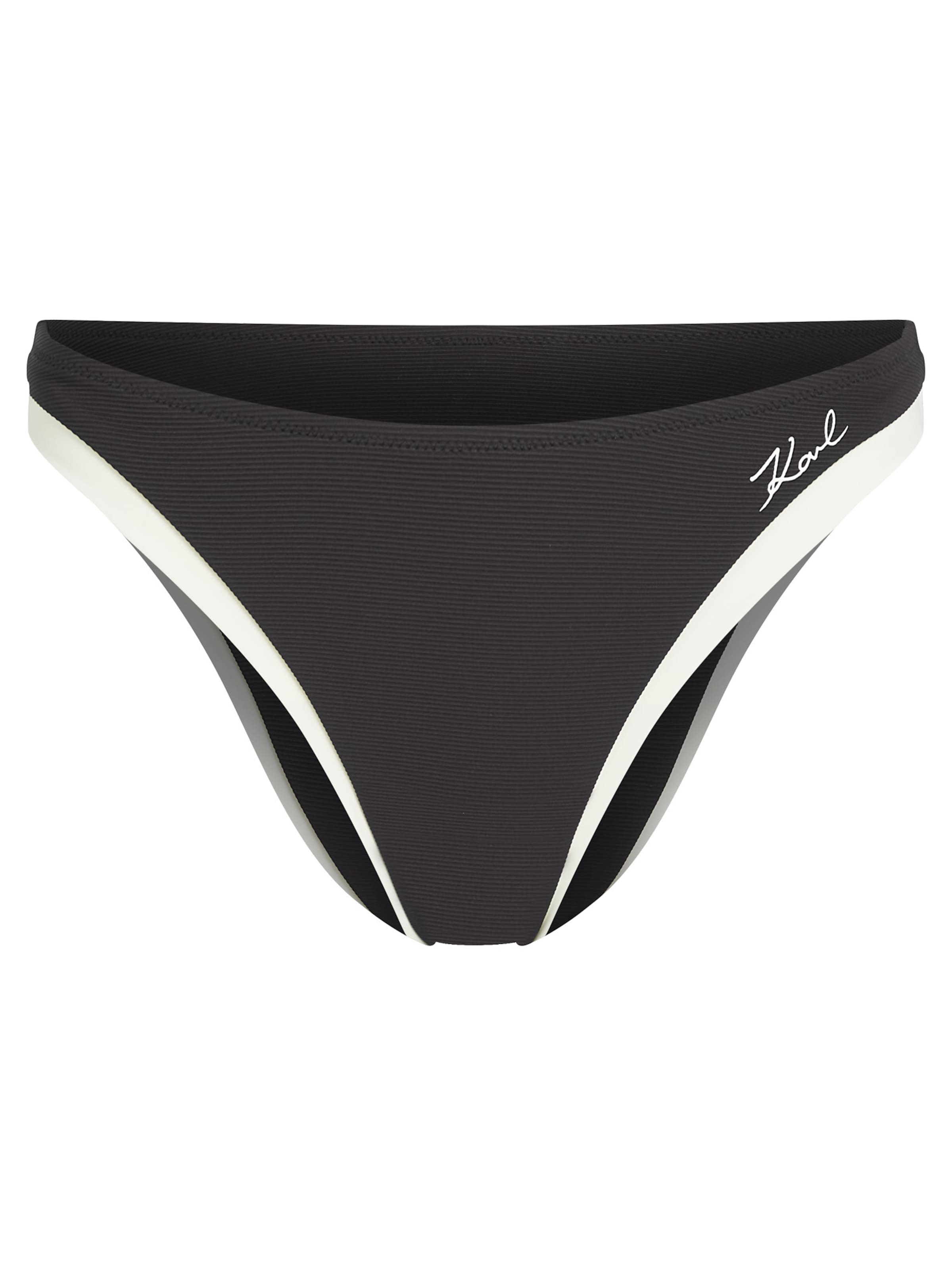 Karl Lagerfeld Bikinové nohavičky - Čierna: predná strana