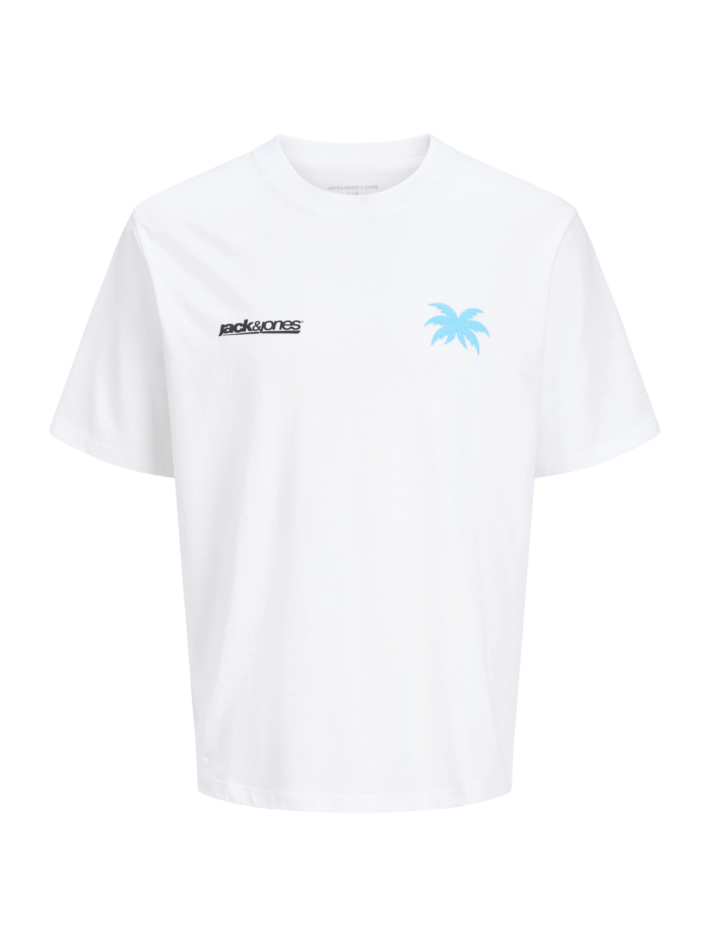 T-Shirt 'JCOClub' JACK & JONES en blanc : devant
