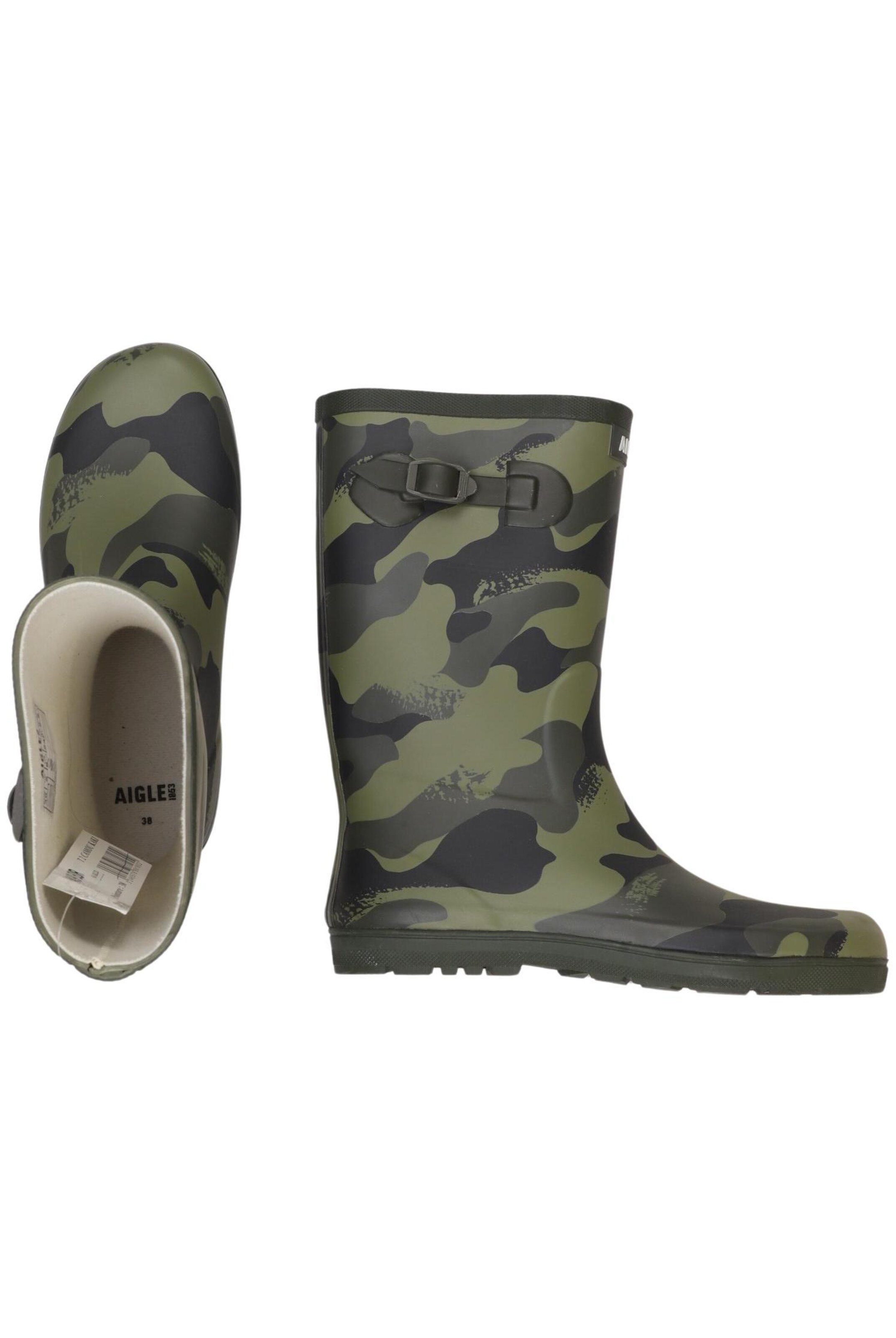 AIGLE Dress Boots in 38 in Green: front