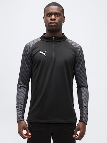 PUMA Functioneel shirt 'teamLIGA26' in Zwart: voorkant