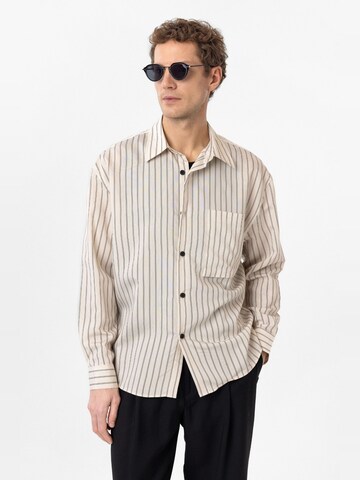 Antioch Regular fit Button Up Shirt 'Ruby' in Beige: front