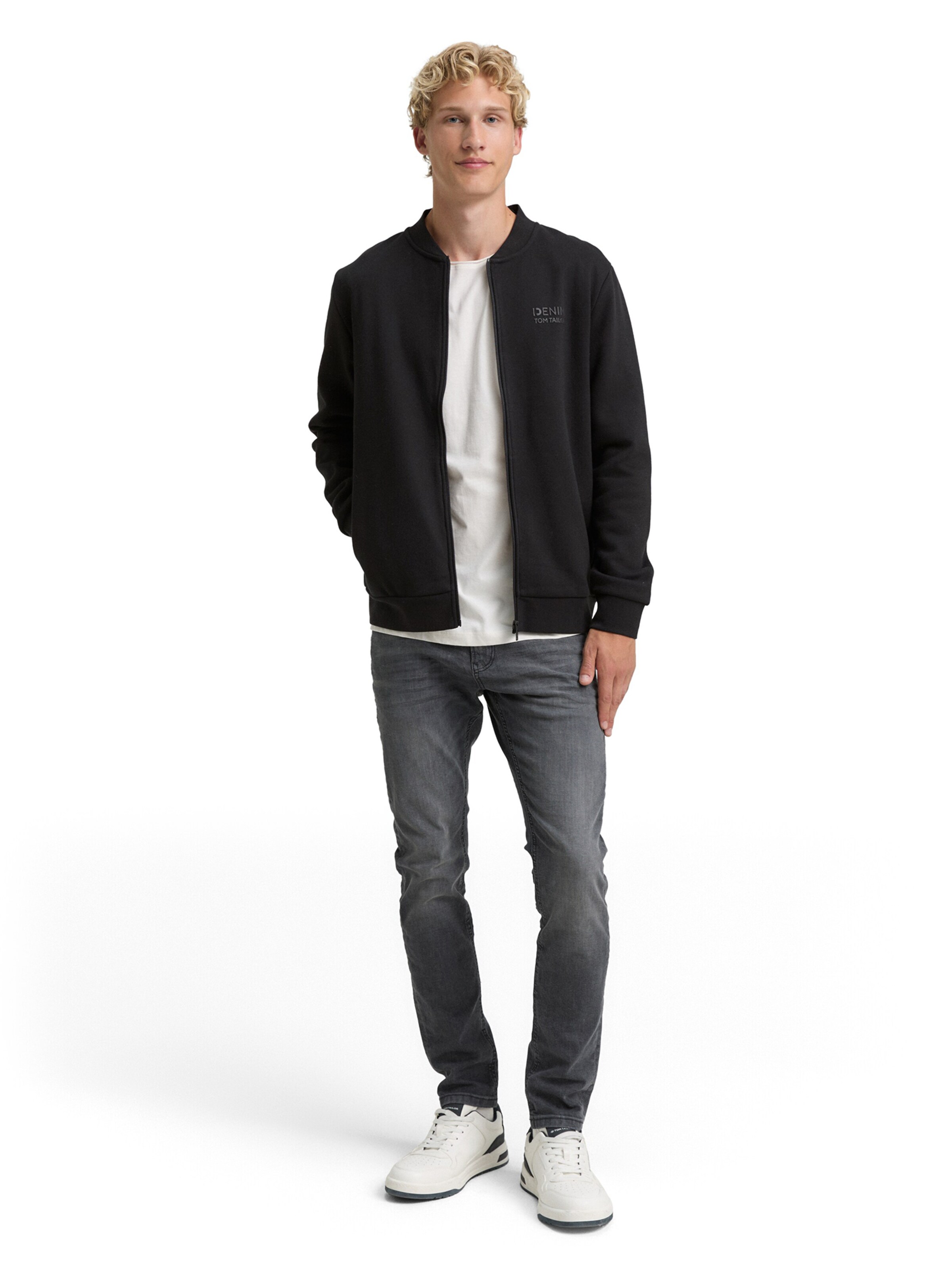 TOM TAILOR DENIMGornji dio trenirke - crna boja