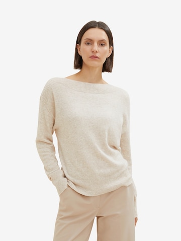 Pull-over TOM TAILOR en beige