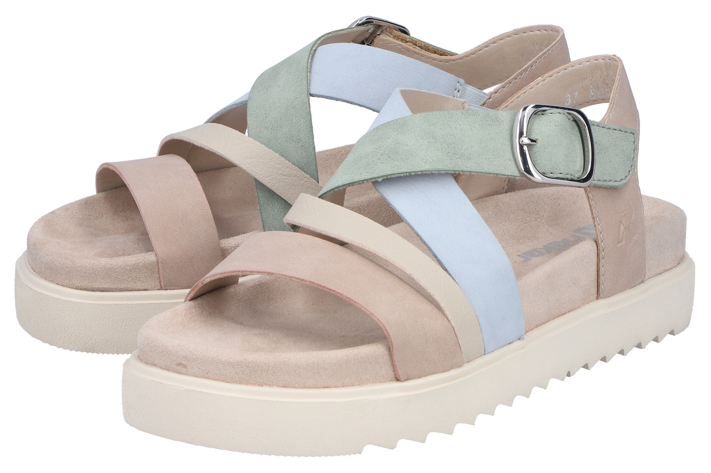 Sandales à lanières Rieker en beige