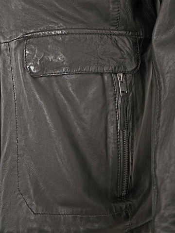 Lederjacken24 Between-Season Jacket 'Salmon 6' in Black