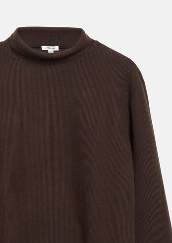 Sweat-shirt s.Oliver en marron : devant