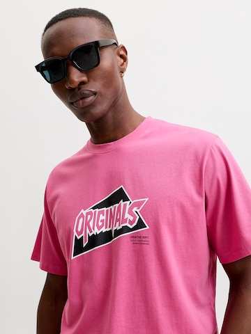 JACK & JONES Majica 'JORKAI ARCHIVE' | roza barva