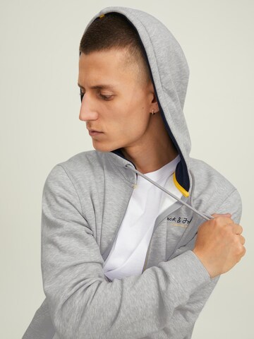 JACK & JONES Sweatjacke 'Berg' in Grau