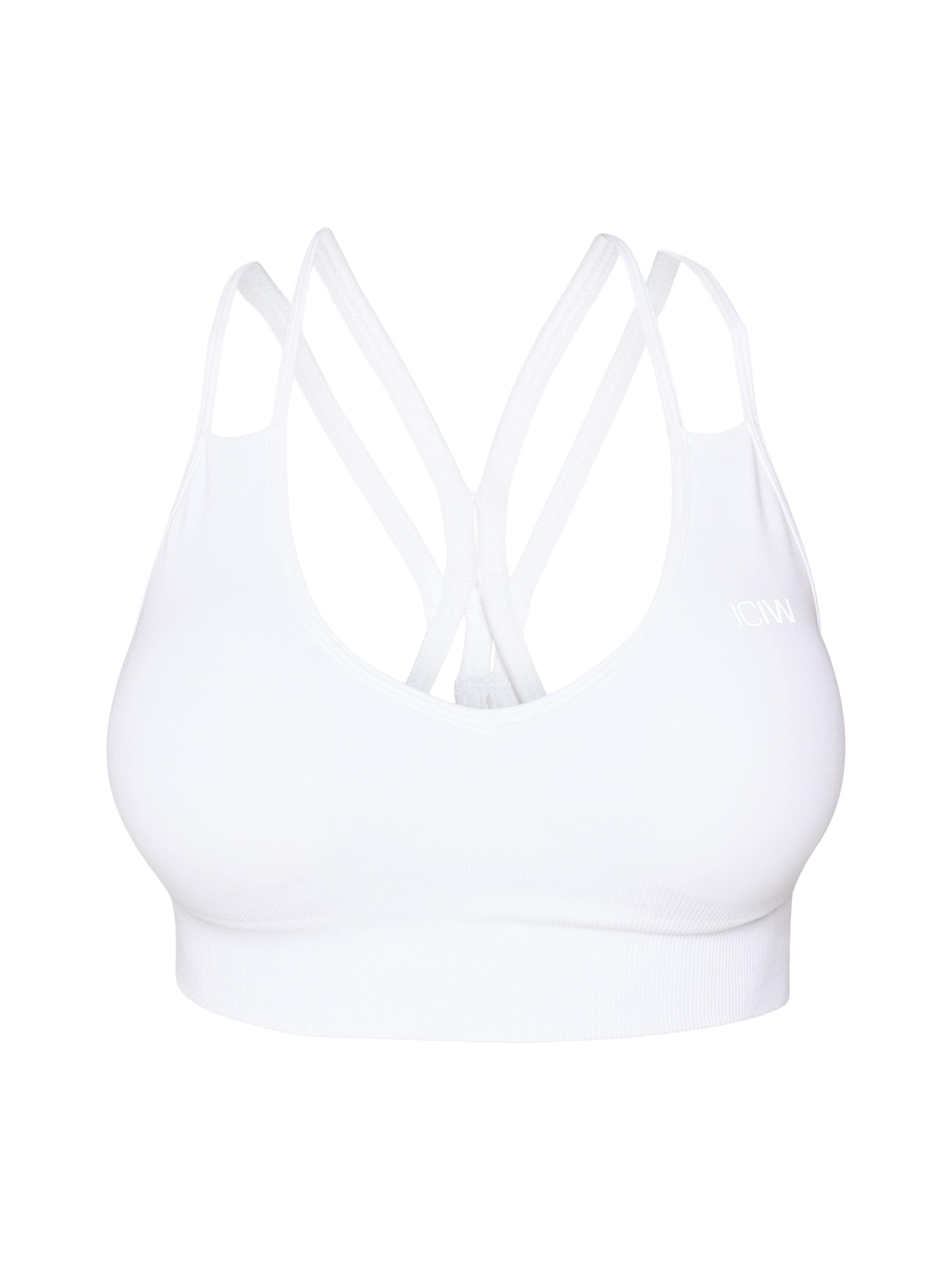 ICANIWILL Bustier Biustonosz sportowy 'Define' w kolorze biały: przód