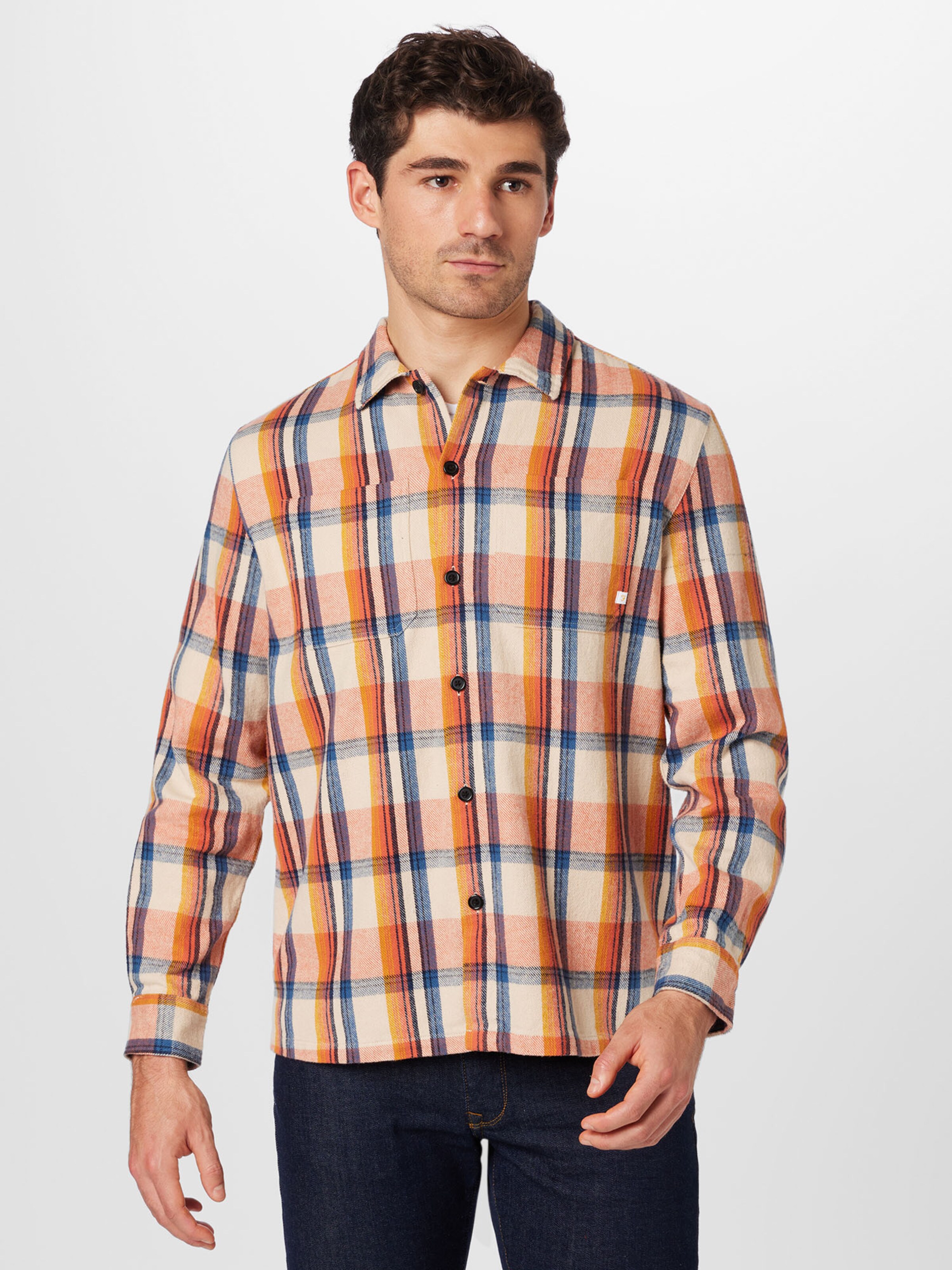 FARAH Regular fit Camicia 'Whistler' in Crema ABOUT YOU