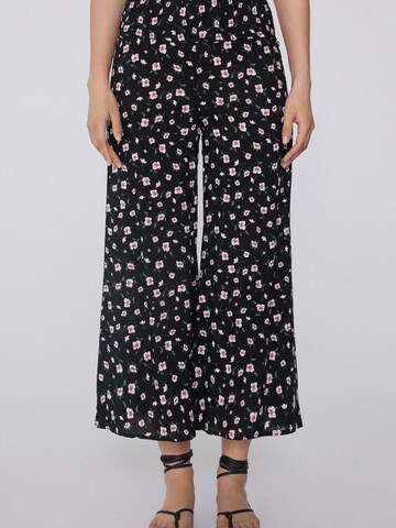 Tezenis Wide Leg Hose in Schwarz