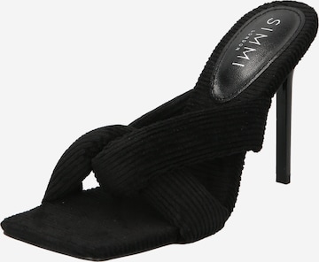 Simmi London Mules 'ELODIE' in Black: front