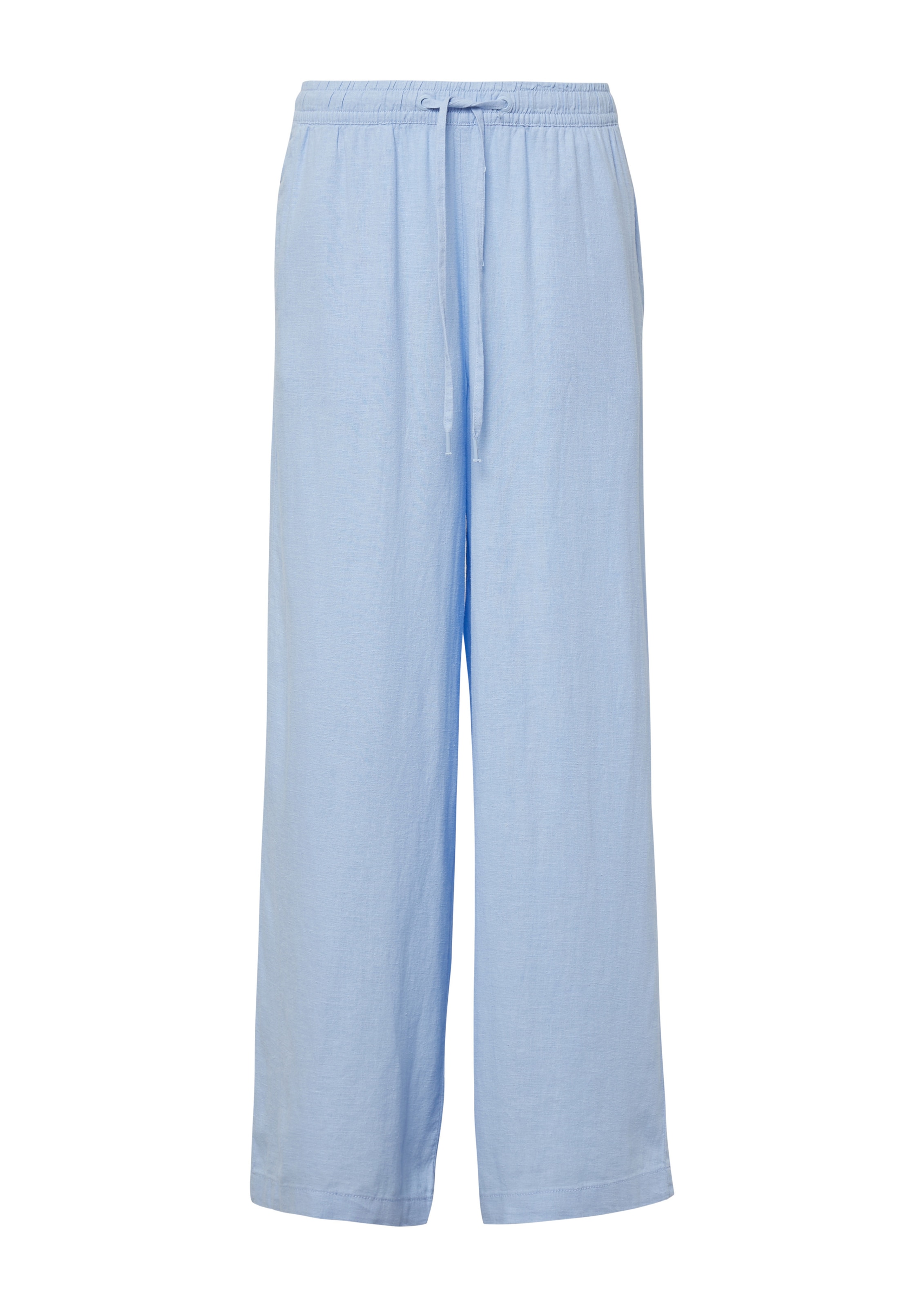 QS Wide Leg Hose in Blau: Vorderseite